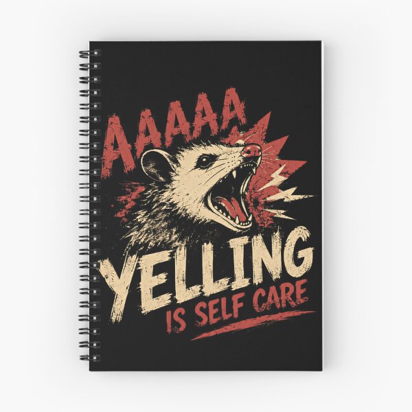 Item preview, Aaaaa Yelling Is Self Care Relatable Opossum Mental Health Humor designed and sold by RetroMini2026.