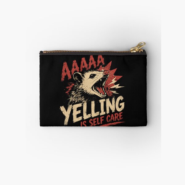 Item preview, Aaaaa Yelling Is Self Care Relatable Opossum Mental Health Humor designed and sold by RetroMini2026.