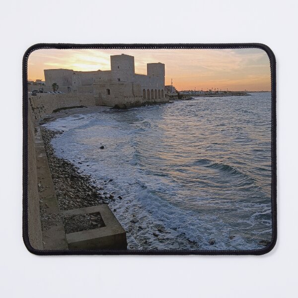 Item preview, Trani Castle at Sunset - Golden Hour over the Adriatic Sea designed and sold by EpicVistas.