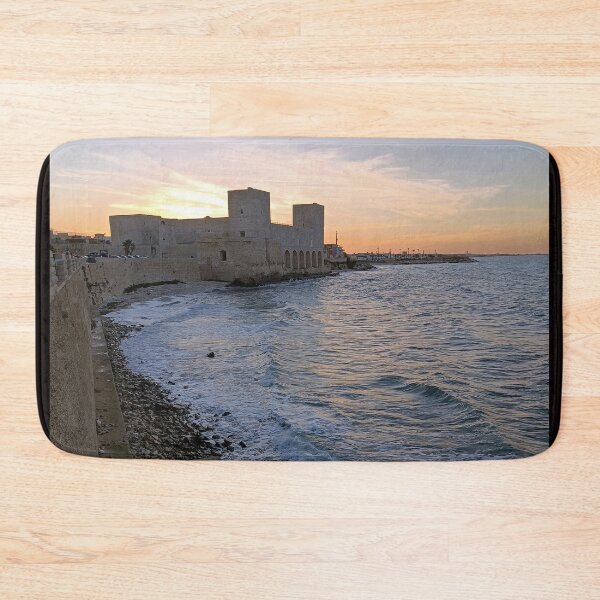 Item preview, Trani Castle at Sunset - Golden Hour over the Adriatic Sea designed and sold by EpicVistas.