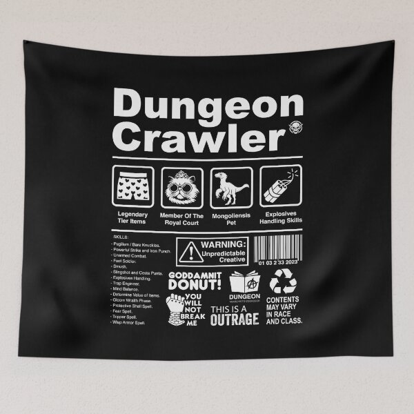 Item preview, Dungeon Crawler tag designed and sold by zoezowie79.