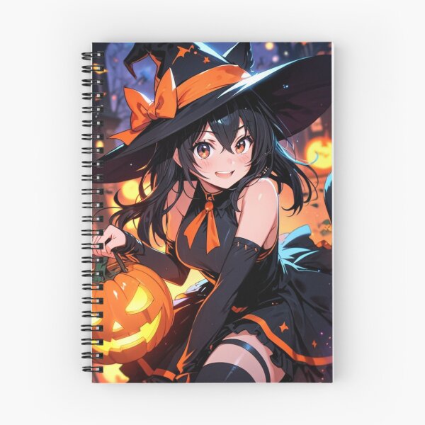 Item preview, Cute Pumpkin Witch Anime – Kawaii Halloween Witch Girl designed and sold by AnimDream .