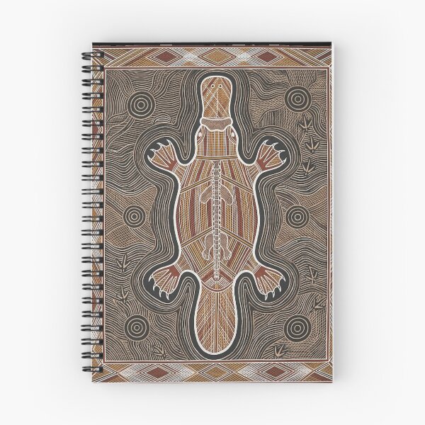 Item preview, Indigenous Australian Platypus Aboriginal Rarrk Dot Art Graphic Print designed and sold by FreiherrPK.