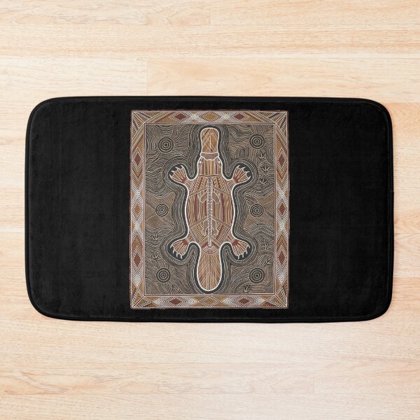 Item preview, Indigenous Australian Platypus Aboriginal Rarrk Dot Art Graphic Print designed and sold by FreiherrPK.