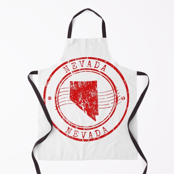 Item preview, Nevada State Map Vintage Red Rubber Stamp designed and sold by chaaval.