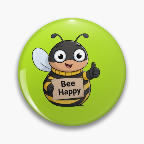 Item preview, Bee Happy Cute Cartoon Bee designed and sold by MushArtist.