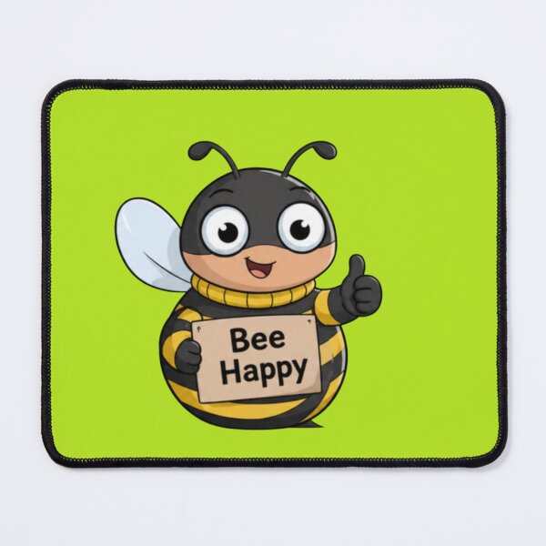 Item preview, Bee Happy Cute Cartoon Bee designed and sold by MushArtist.