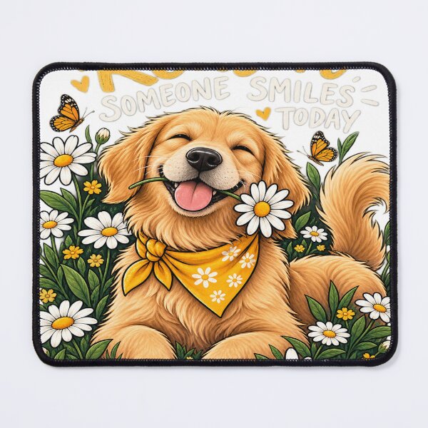 Item preview, Be the Reason Someone Smiles Today – Happy Golden Retriever designed and sold by Vaqzilora.