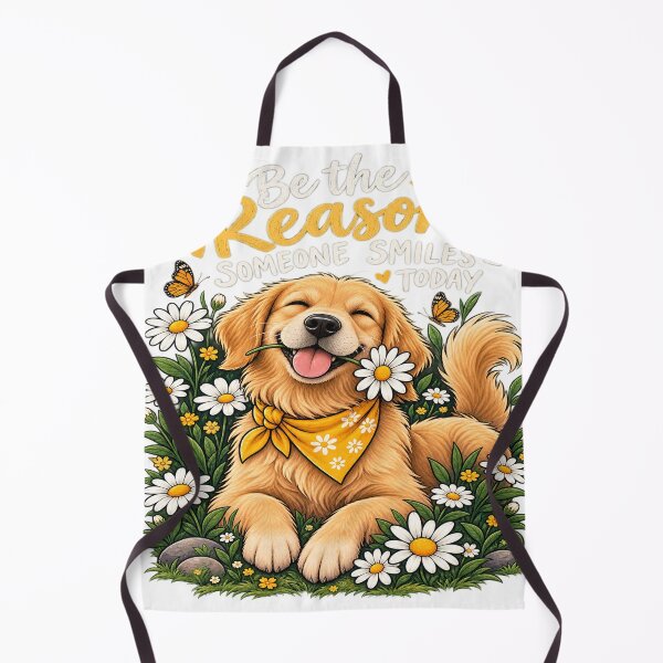 Item preview, Be the Reason Someone Smiles Today – Happy Golden Retriever designed and sold by Vaqzilora.