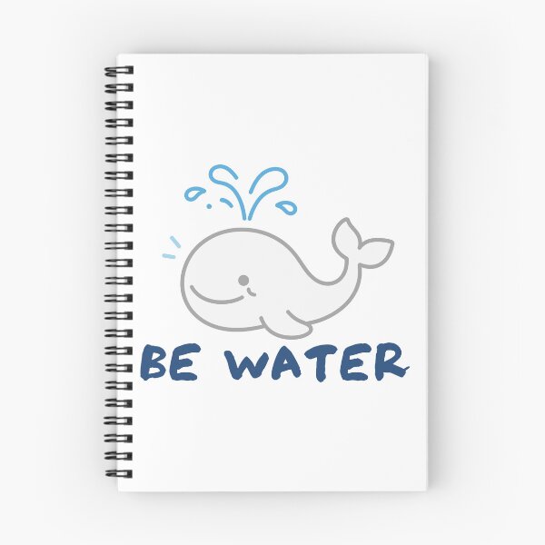 Item preview, Kawaii Whale Smile Be Water Doodle designed and sold by ianm1028.