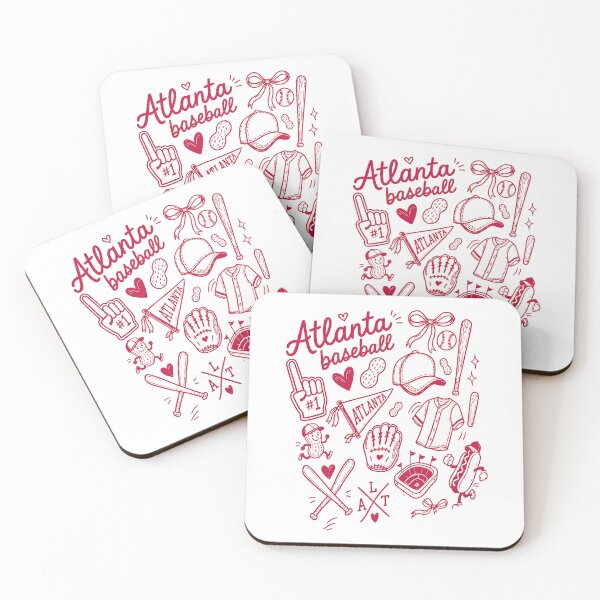Item preview, Atlanta Baseball Doodle Collection designed and sold by Treichel1985.