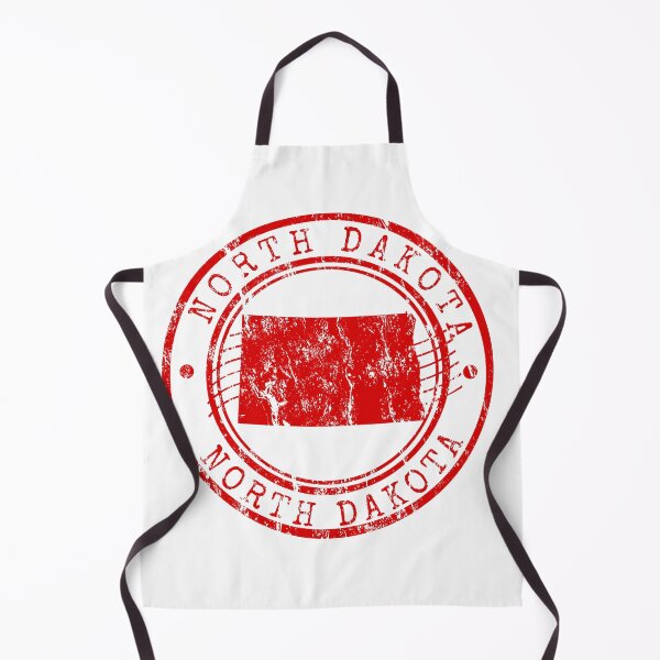 Item preview, North Dakota State Map Vintage Red Rubber designed and sold by chaaval.