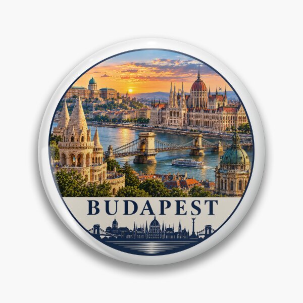 Item preview, Budapest Hungary Danube Travel Souvenir designed and sold by Beyond Destinations.