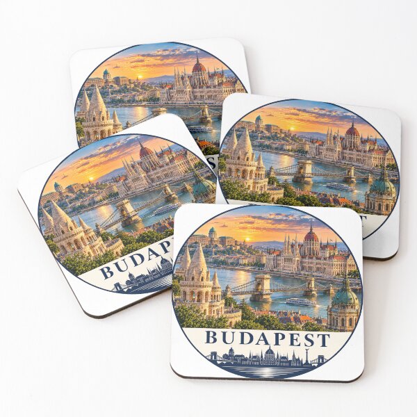 Aperçu de l'œuvre Budapest Hongrie Danube Voyage souvenir créée et vendue par Beyond Destinations.