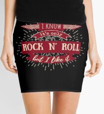 Rock God's It's Only Rock N' Roll But I Like It Mini Skirt