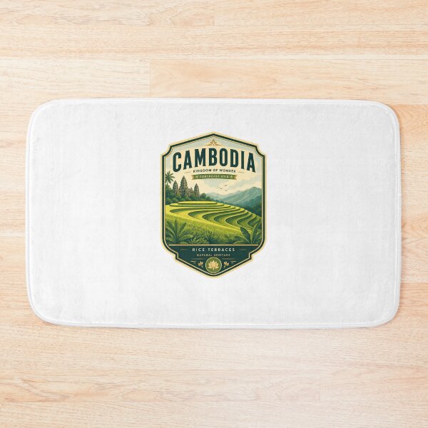 Item preview, Cambodia Kingdom Of Wonder Southeast Asia Rice Terraces Travel Tourist designed and sold by Star3NowForMe.
