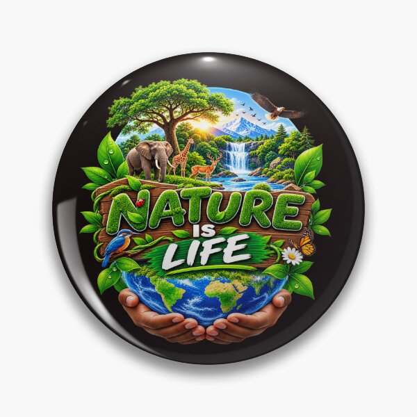 Item preview, Eco‑friendly: Nature is Life designed and sold by Techtricksgh.