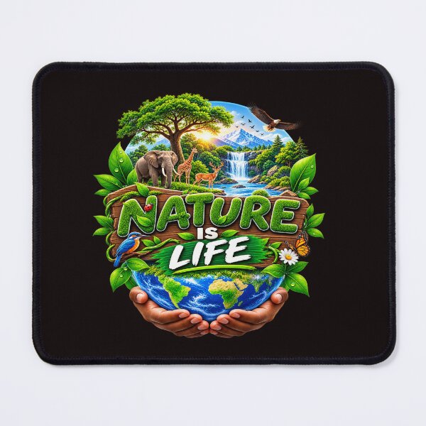 Item preview, Eco‑friendly: Nature is Life designed and sold by Techtricksgh.