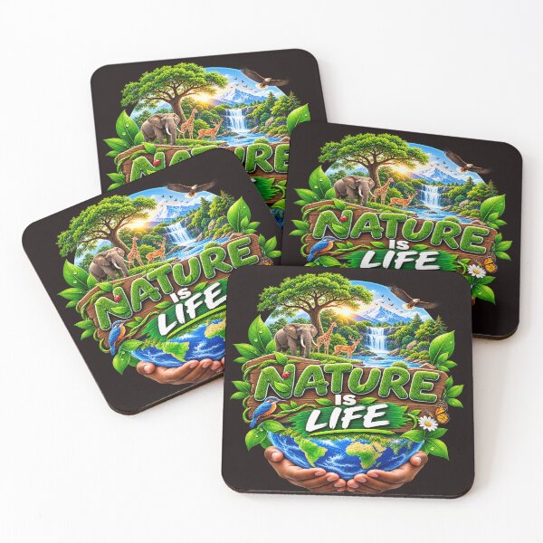 Item preview, Eco‑friendly: Nature is Life designed and sold by Techtricksgh.