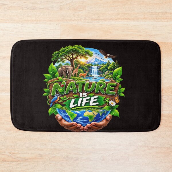 Item preview, Eco‑friendly: Nature is Life designed and sold by Techtricksgh.