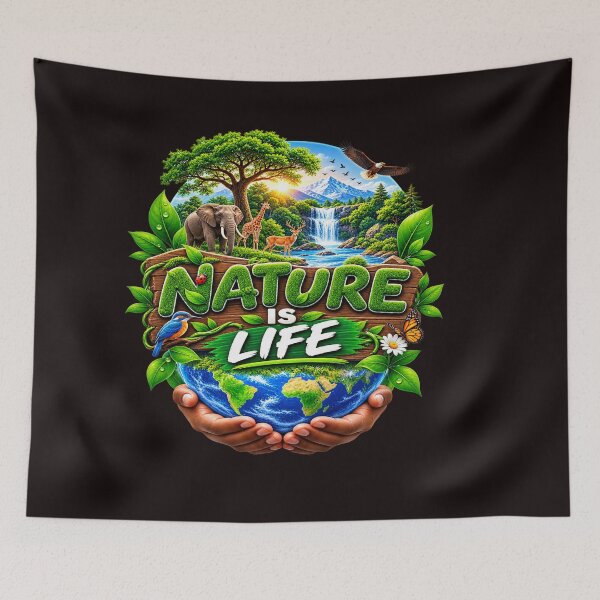 Item preview, Eco‑friendly: Nature is Life designed and sold by Techtricksgh.