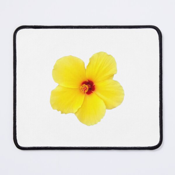 Item preview, Bright Yellow Tropical Hibiscus Red Center designed and sold by octozap.