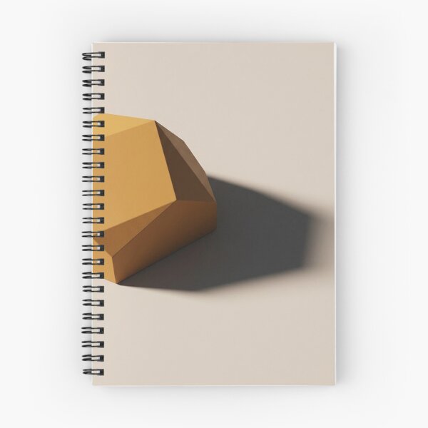 Item preview, Minimalist Ochre Geometric Sculpture with Deep Shadow designed and sold by Zaramodo.