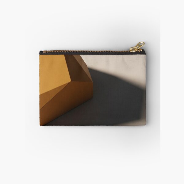 Item preview, Minimalist Ochre Geometric Sculpture with Deep Shadow designed and sold by Zaramodo.
