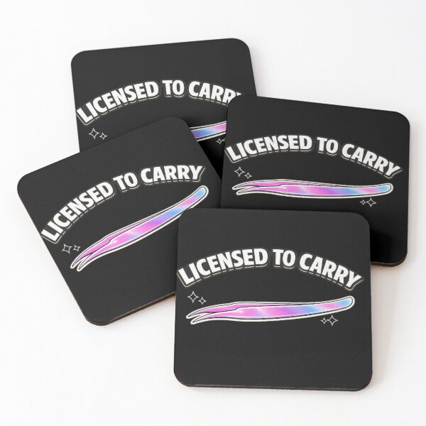 Item preview, Licensed to Carry Holographic Tweezers Sticker for Lash Artists designed and sold by Timeless Junction.