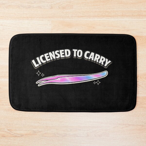 Item preview, Licensed to Carry Holographic Tweezers Sticker for Lash Artists designed and sold by Timeless Junction.