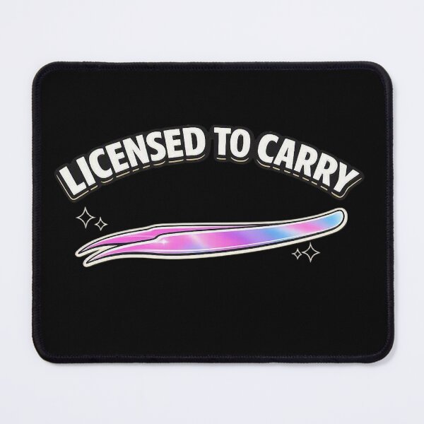 Item preview, Licensed to Carry Holographic Tweezers Sticker for Lash Artists designed and sold by Timeless Junction.