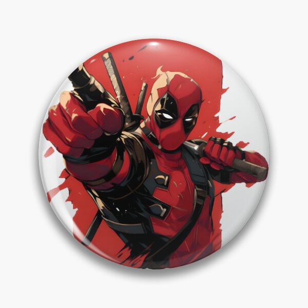 Item preview, Red And Black Masked Mercenary - Sarcastic Comic Book Anti Hero Graphic Art | Best Buy designed and sold by Kartoland.