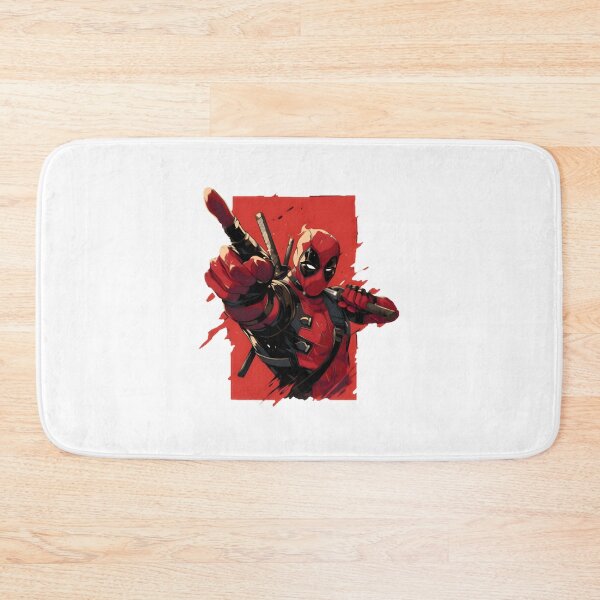 Item preview, Red And Black Masked Mercenary - Sarcastic Comic Book Anti Hero Graphic Art | Best Buy designed and sold by Kartoland.