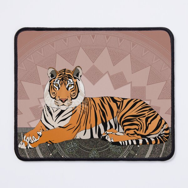 Item preview, bengal tiger mandala copper rose designed and sold by scrummy.