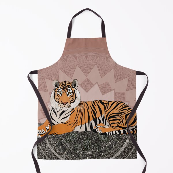 Item preview, bengal tiger mandala copper rose designed and sold by scrummy.