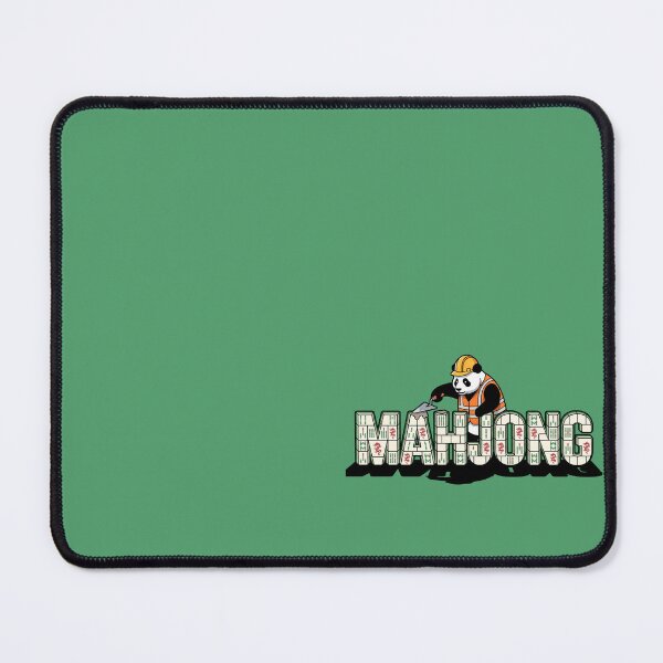 Item preview, Panda Construction Worker Building Mahjong Tiles Mason Bricklayer Game Art designed and sold by Rare By Hero.