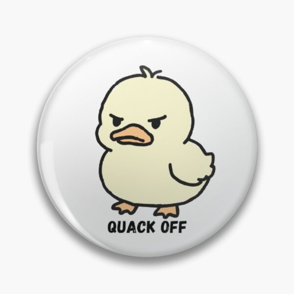Item preview, Quack Off Duck Sticker | Funny Duck Meme | Cute & Rude Animal Sticker | Sarcastic Duck Gift | Funny Bird Sticker designed and sold by MartynaMakes.