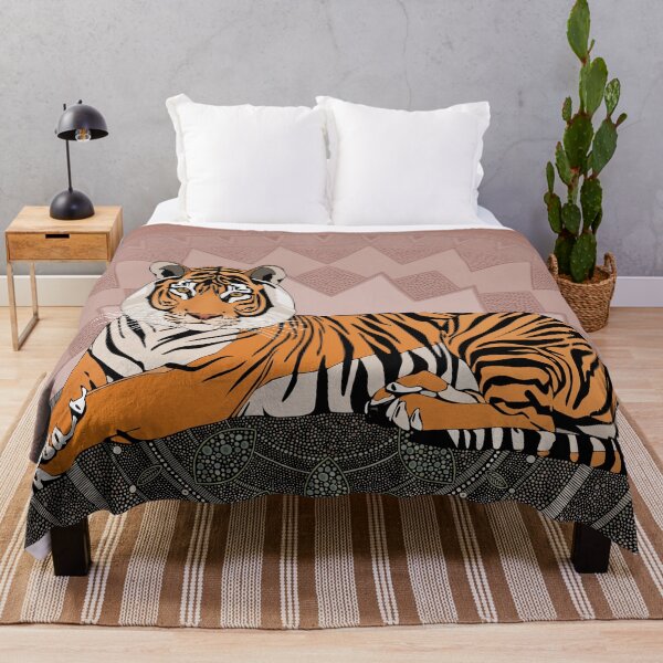 Item preview, bengal tiger mandala copper rose designed and sold by scrummy.