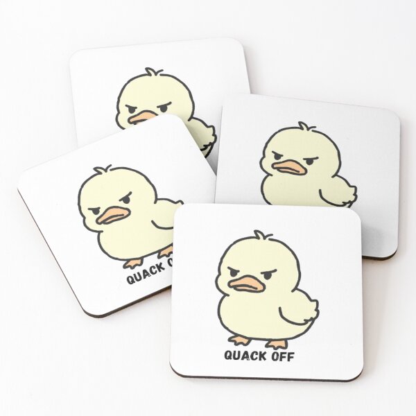 Item preview, Quack Off Duck Sticker | Funny Duck Meme | Cute & Rude Animal Sticker | Sarcastic Duck Gift | Funny Bird Sticker designed and sold by MartynaMakes.