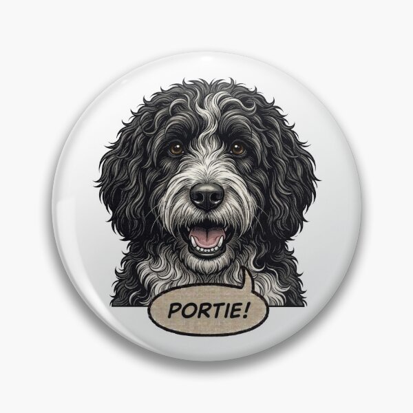 Item preview, Portuguese Water Dog Retro Vintage Comic Art – Fisherman's Best Friend designed and sold by Pfotenfaden.