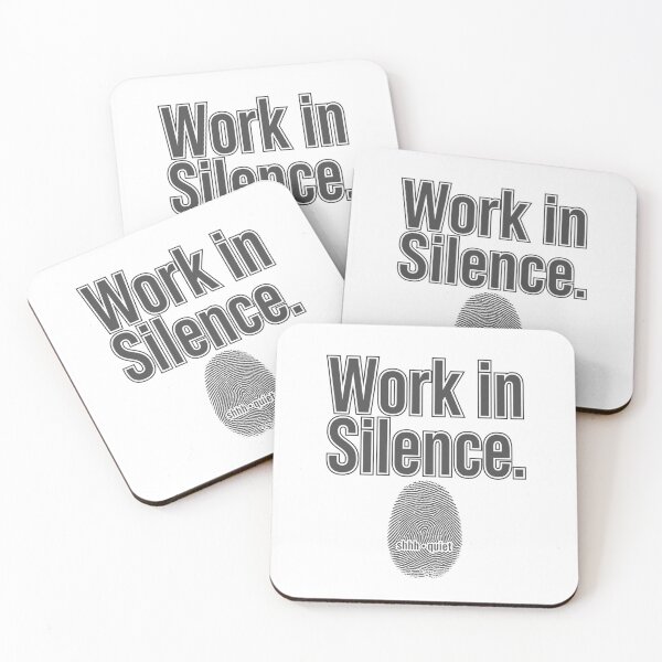 Item preview, Work In Silence  designed and sold by Geordesign.