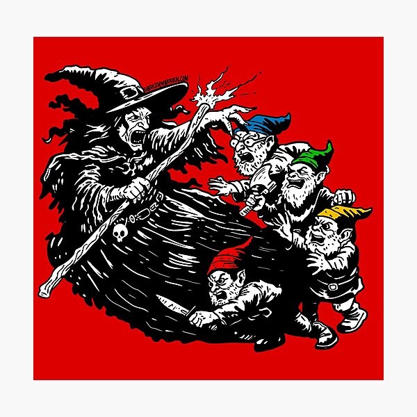 Item preview, Witch vs. Gnomes designed and sold by HarleyWarren.