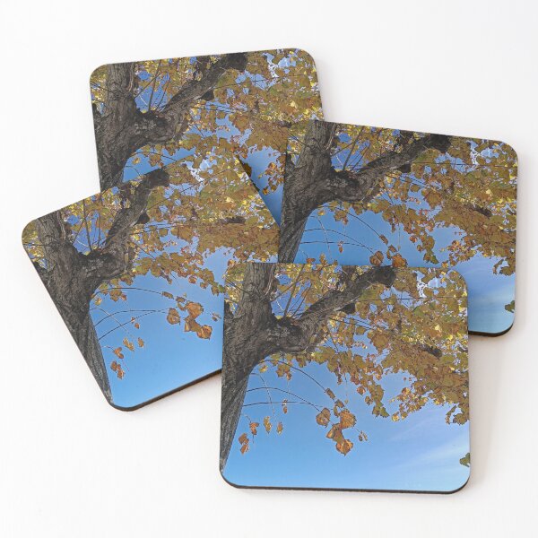 Item preview, Golden Autumn Tree Canopy Over Ocean Sky designed and sold by EpicVistas.