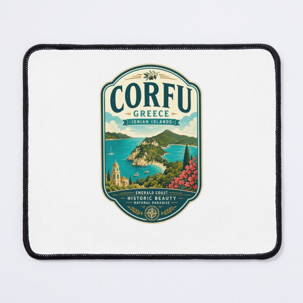 Item preview, Corfu Greece Ionian Islands Travel Vacation Souvenir Emerald Coast Historic Beauty Natural Paradise designed and sold by Star3NowForMe.