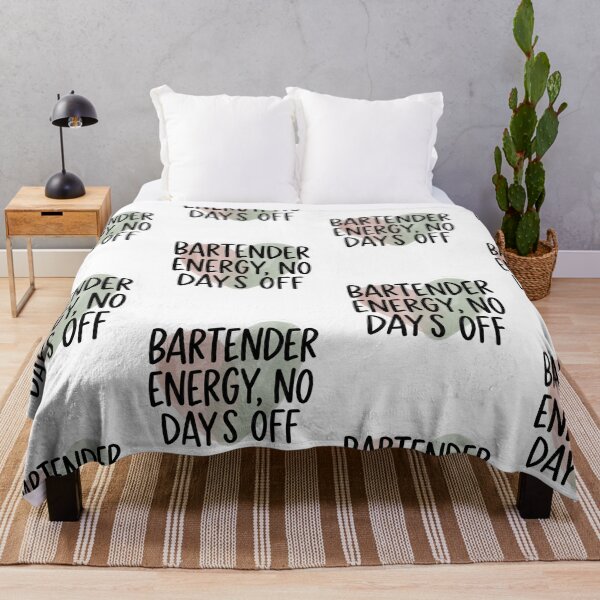 Item preview, Bartender Energy No Days Off Funny Service Industry Hustle Quote designed and sold by raedattia.