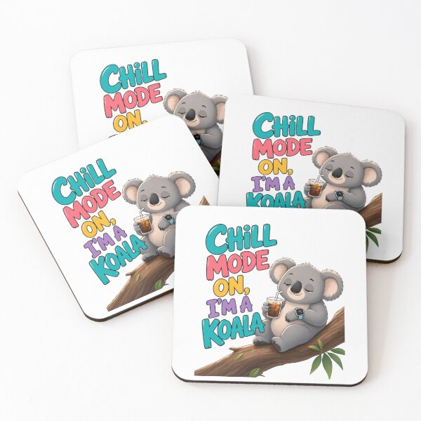 Item preview, Chill Mode On Koala Tee designed and sold by InkWeaveShop.