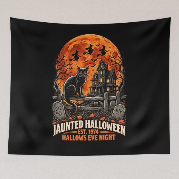 Item preview, Vintage Halloween Cat | Distressed Grunge Design designed and sold by Timeless Threads.