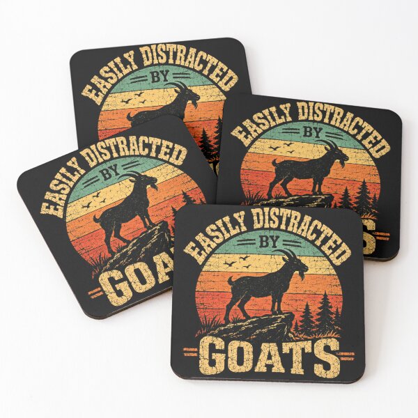 Item preview, Easily Distracted By Goats Goat Lover Farmer Homestead Animal designed and sold by SkeletonsDanger.