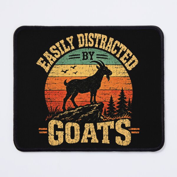 Item preview, Easily Distracted By Goats Goat Lover Farmer Homestead Animal designed and sold by SkeletonsDanger.