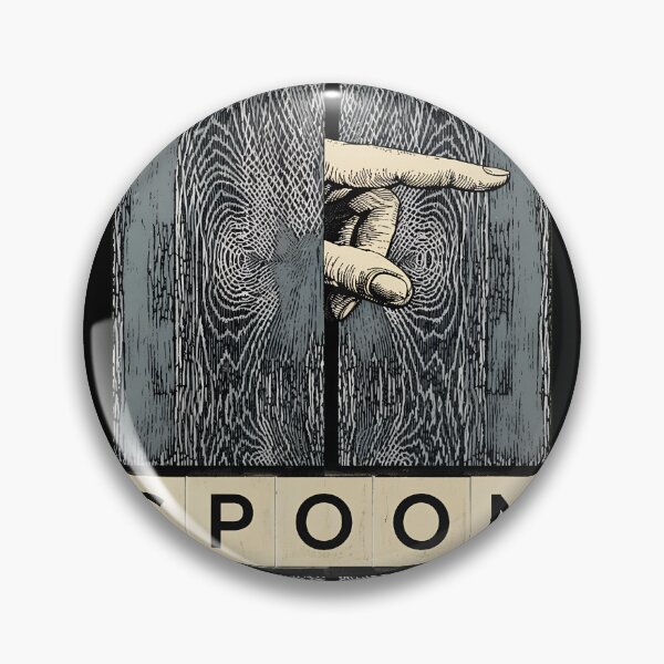 Item preview, Pointing Hand SPOON Woodcut Style-28 designed and sold by PenguinBluestar.